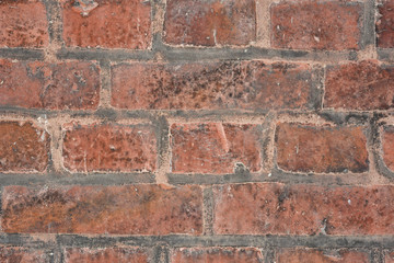 old red brick wall background