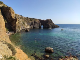 Fototapeta premium Coast of sea, cape of the sea, Crimea