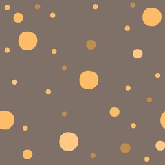 Cute Seamless Pattern with colorful ball on paper background with stripes. Hand Drawn.