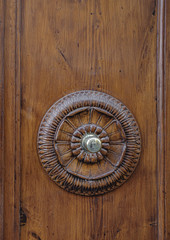 antique wooden door factured texture - 311239048