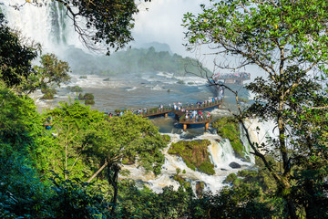 Waterfalls cataratas foz de iguazu, Brazil.