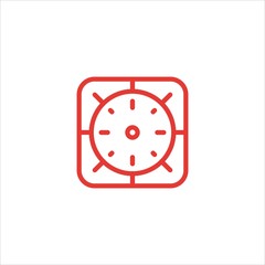 New Year Watch Time Vector Icon. Wristwatch Clock Line Vector Icon. Modern and Creative New Year Watch Icon Design.