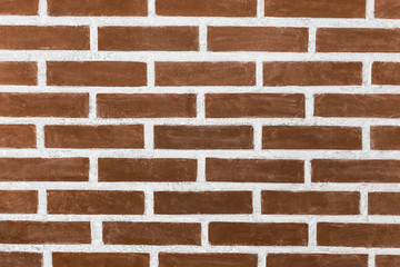 Texture brown brick wall close-up, background