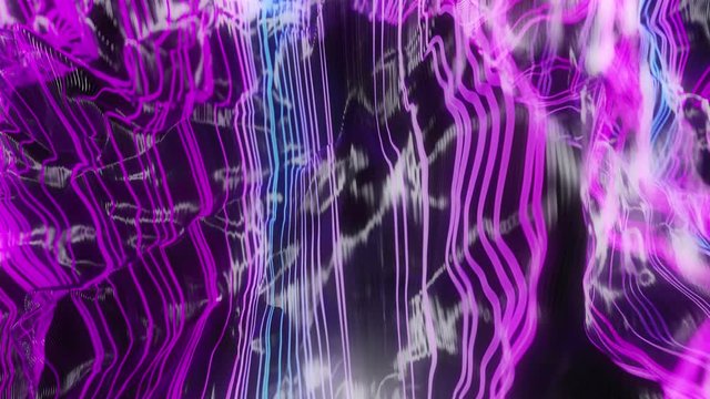 Abstract Futuristic Tech Lines. 4K Seamless Loop.
