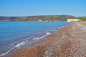 Beautiful beach in kythira where Aphrodite is said to have been born