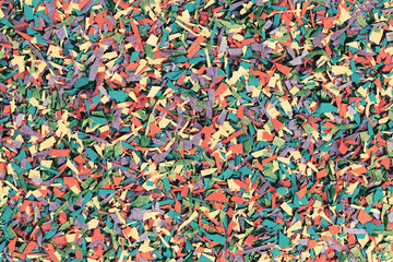 Colourful abstract confetti background. Macro photography