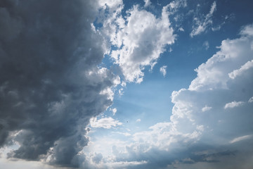 blue sky with clouds
