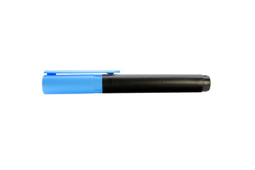 Blue highlighter isolated on white background