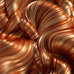 Drapery fabric with stripes. 3d illustration, 3d rendering.