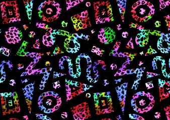 abstract leopard skin texture design