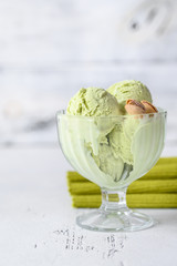 Pistachio ice-cream