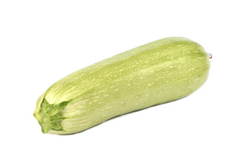 Green ripe marrow isolated on a white background.