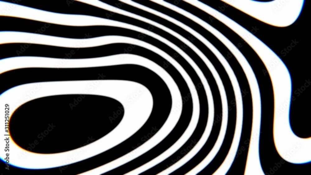 Poster abstract background with curly lines. geometric seamless composition with moving striped pattern. mo