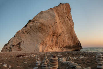 Aphrodite's stones in Cyprus. Located between Limassol and Paphos. According to legend, these...
