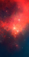 Nebula on a background of outer space	