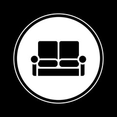 Sofa icon for web and mobile