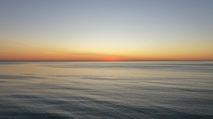 Fototapeta na wymiar Sunset Over Pacific Ocean