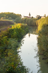 Fototapeta na wymiar Parma River at Colorno