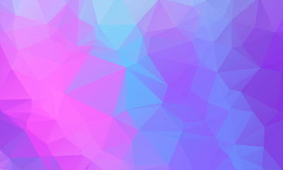 Low poly grid holographic triangles background