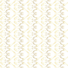 Seamless pattern with a baroque ornament acanthus 