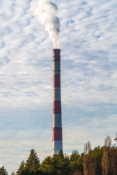 Power plant chimney