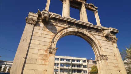 Arch of Hadrian in Athens, Greece