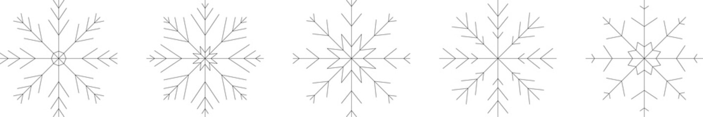 Schneeflocken Icon, Winter Symbol, Eis Kristall, Piktogramm Weiß