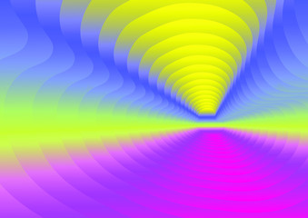 Abstract geometric gradient background. 3D Vector illustration.