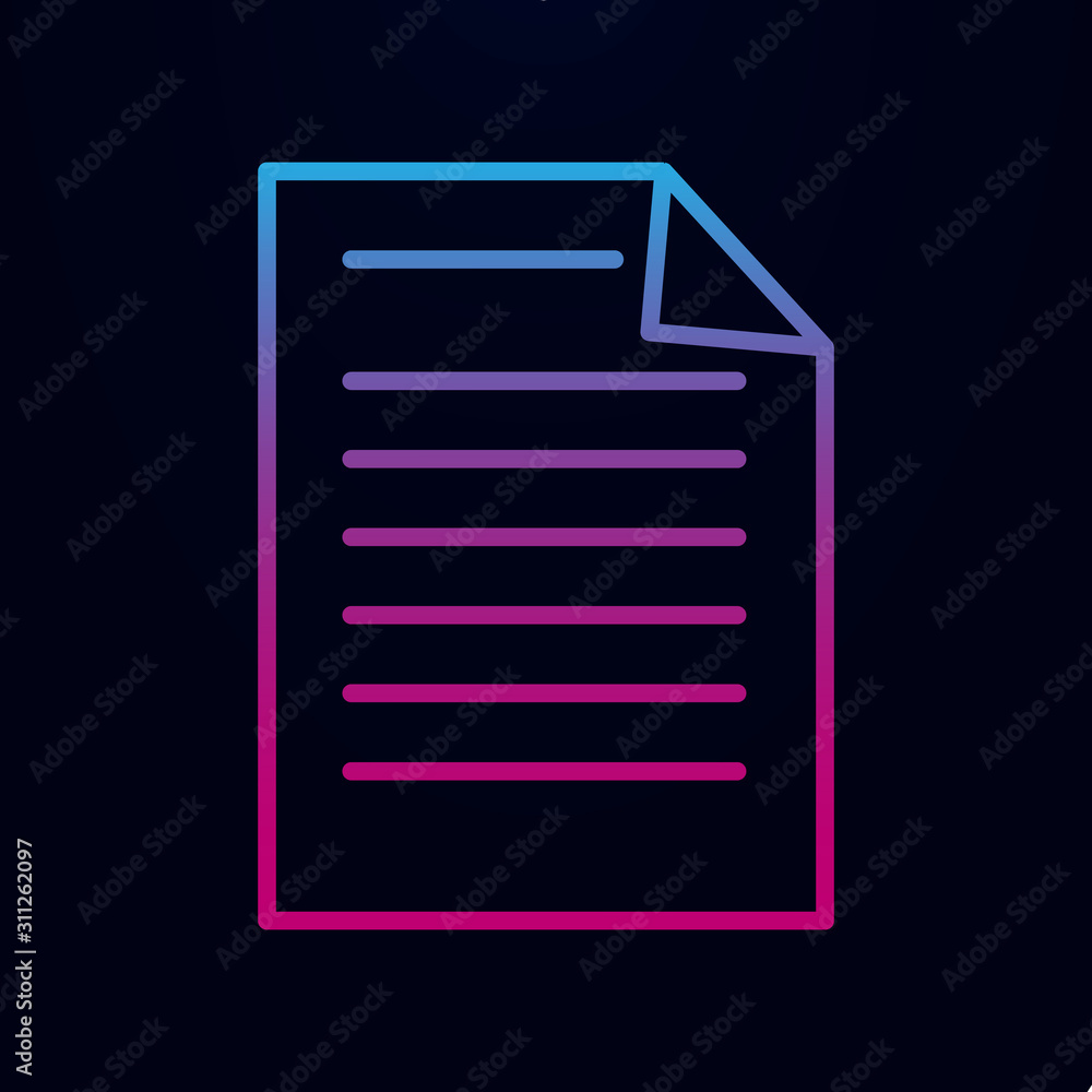 Poster notebook nolan icon. simple thin line, outline vector of school icons for ui and ux, website or mobi