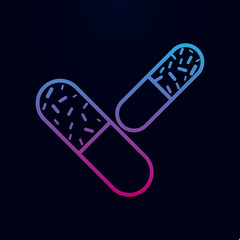 Capsule nolan icon. Simple thin line, outline vector of sciense icons for ui and ux, website or mobile application