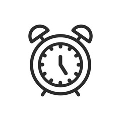 alarm, clock, notification vector icon.