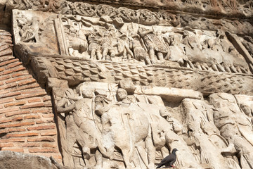 Roman Arch of Galerius in city of Thessaloniki, Greece