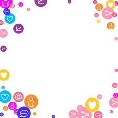 Obraz premium Social media marketing, Communication concept.