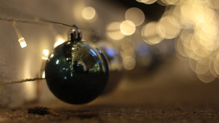 Fototapeta premium Xmas Ball Before the new year light