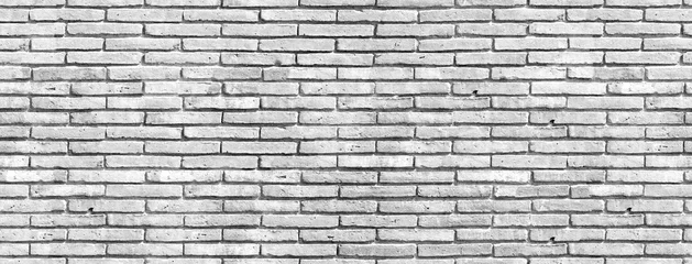 Backsteinmauer, nahtlose Textur, Monochrom © Vitalii