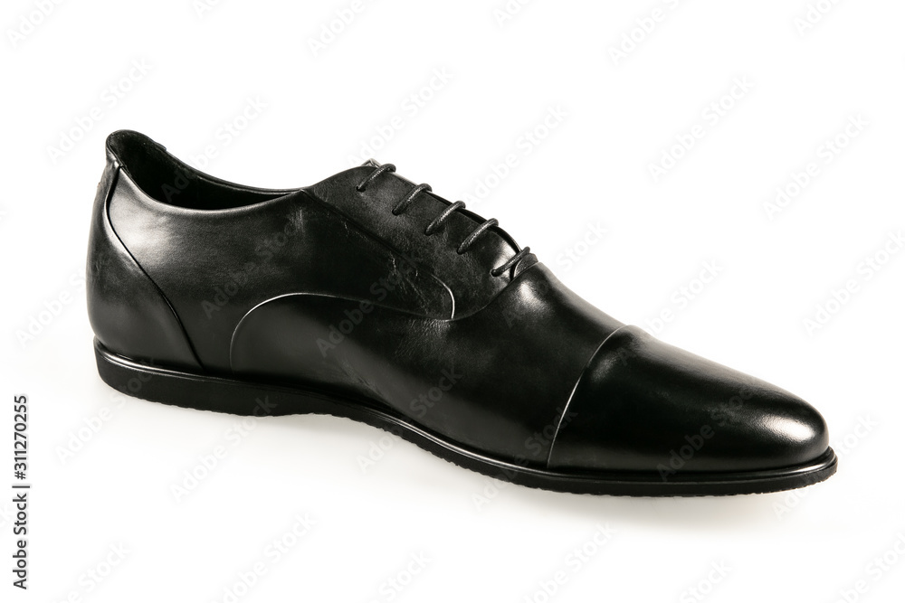 Wall mural black leather shoe