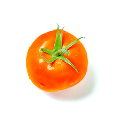 Tomatoes isolated over white background with clipping path