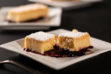 piece of lemon biscuit