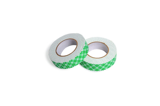 double side adhesive tapes isolated on white background