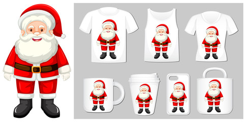 Christmas theme with Santa on product templates
