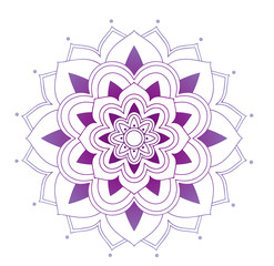 Mandala patterns on isolated background