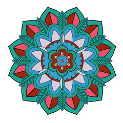 Mandala patterns on isolated background