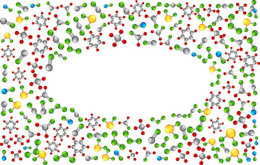 Frame design with different molecules of air pollution