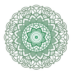 Mandala patterns on isolated background