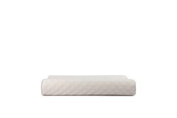 White latex pillow isolated on white background.