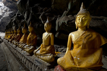 Buddha in cave statue of Thailand