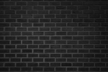 Fototapeta na wymiar Abstract Wall black brick wall texture background pattern, brick surface backgrounds. Vintage Brickwork or stonework flooring interior rock old clean concrete grid uneven, wallpaper bricks design.