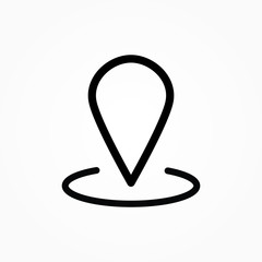 Obraz premium Pin location icon vector isolated symbol illustration EPS 10