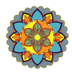 Mandala patterns on isolated background