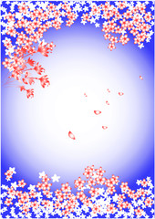 Fototapeta na wymiar 桜の花、青空、桜、さくら